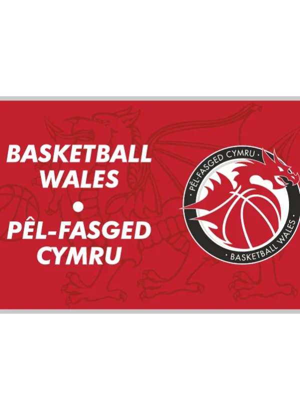 Basketball Wales Flag - One Size