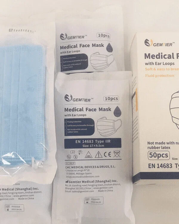 COVID-19 PPE 3 Ply Medical Face Mask - One Size